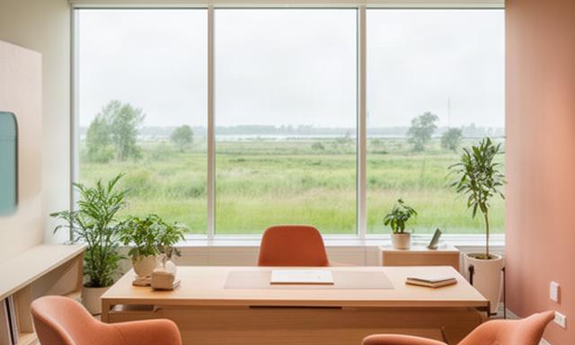 Rustige kantooromgeving aan het Lisserpad in Nieuw-Vennep met zicht op het groen van de Haarlemmermeer